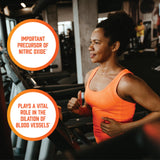 NOW Foods L-Arginine Poudre, cuillere-doseur – dosage précis pour vos routines d'entraînement.