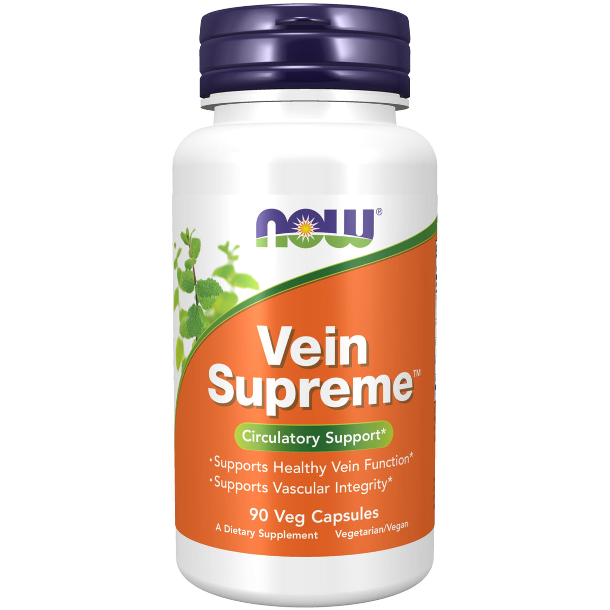 NOW Foods bottle front view showing supplement label and vascular support benefit