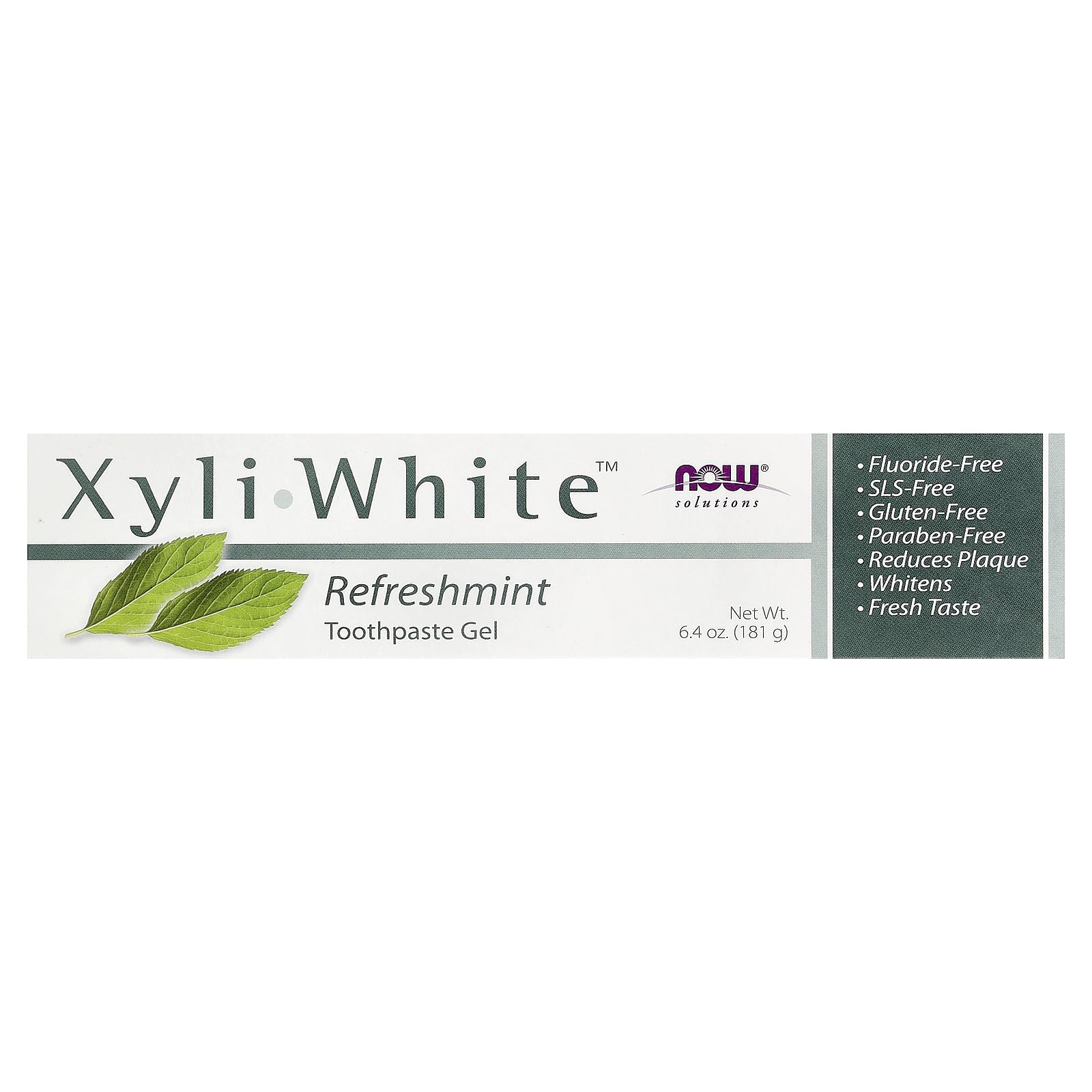 NOW Xyliwhite Refreshmint pack 4 tubes, solution pratique pour la routine quotidienne.