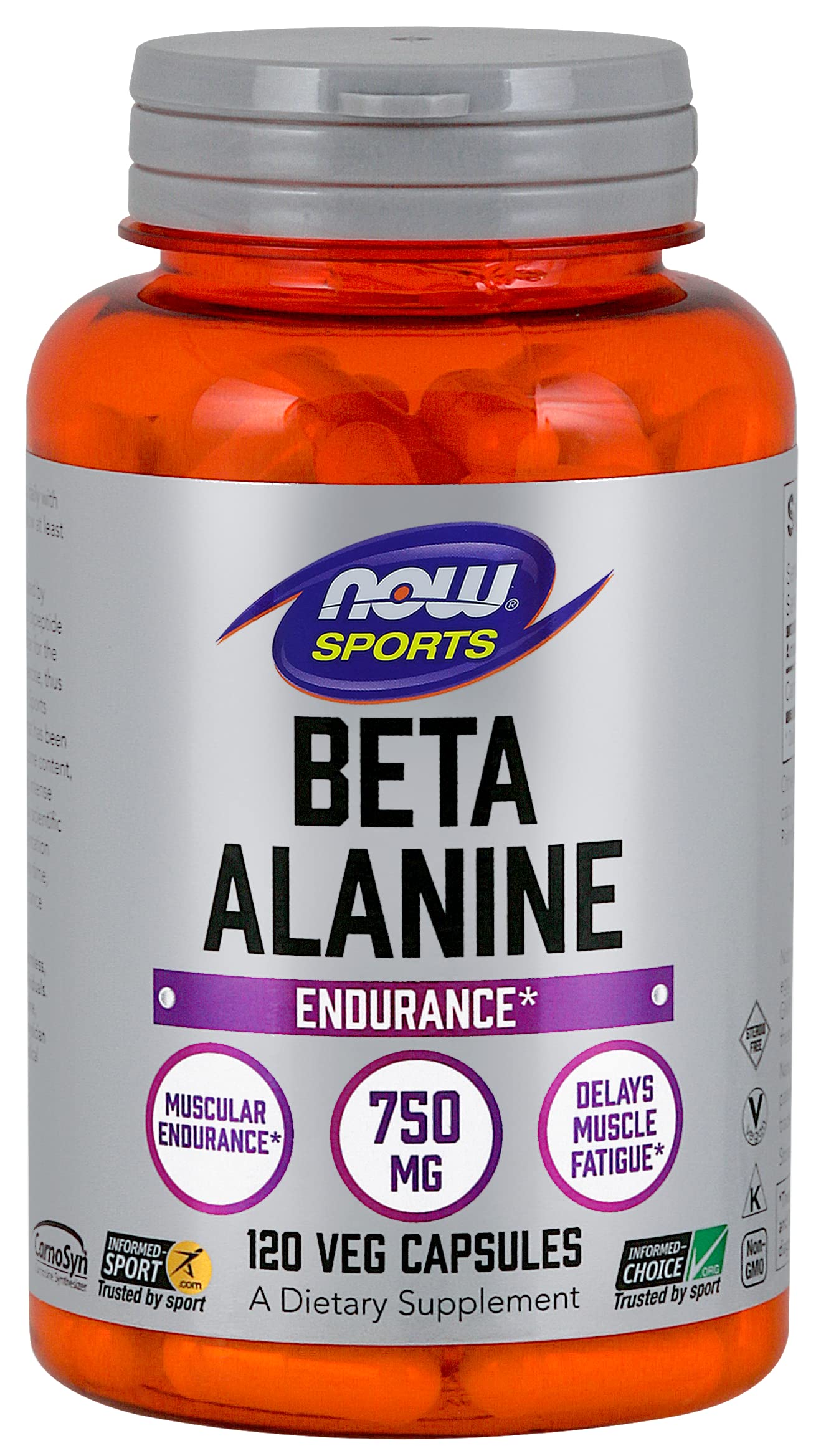 NOW Foods Beta-Alanine capsules-pack-de-2 : soutien potentiel à l endurance lors d entrainements
