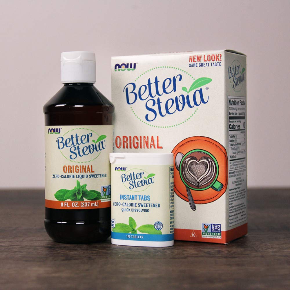 NOW Foods BetterStevia – utilisation quotidienne facile en boissons et recettes.