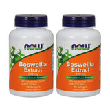 NOW Foods Boswellia Extrait 500 mg – Gélules molles en bouteille 2×90 pour usage quotidien.