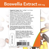NOW Foods Boswellia Extrait 500 mg – Étiquette GMP et sécurité.