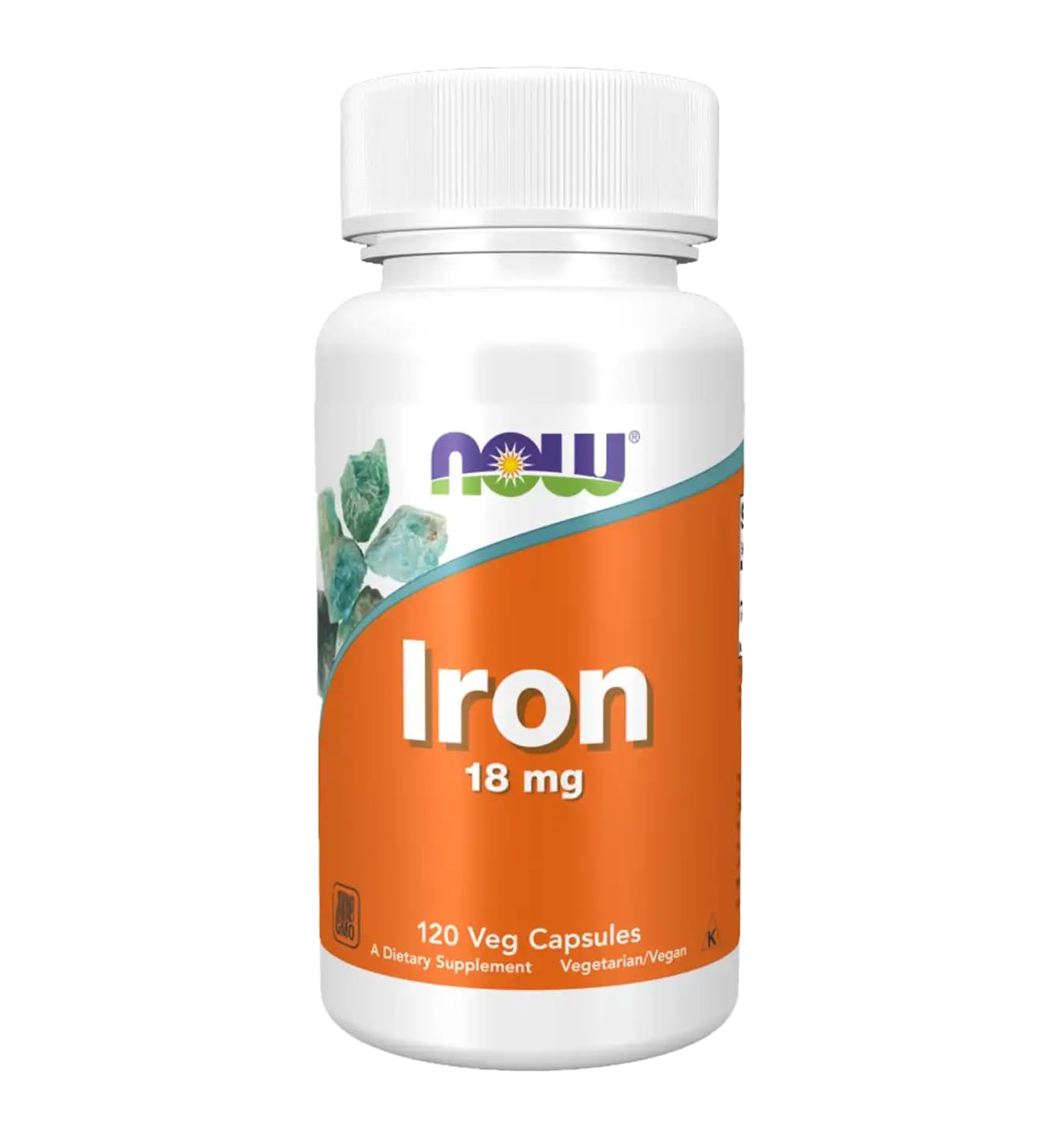 NOW Foods Fer 18 mg – Gélules végétales faciles à avaler dans votre routine.