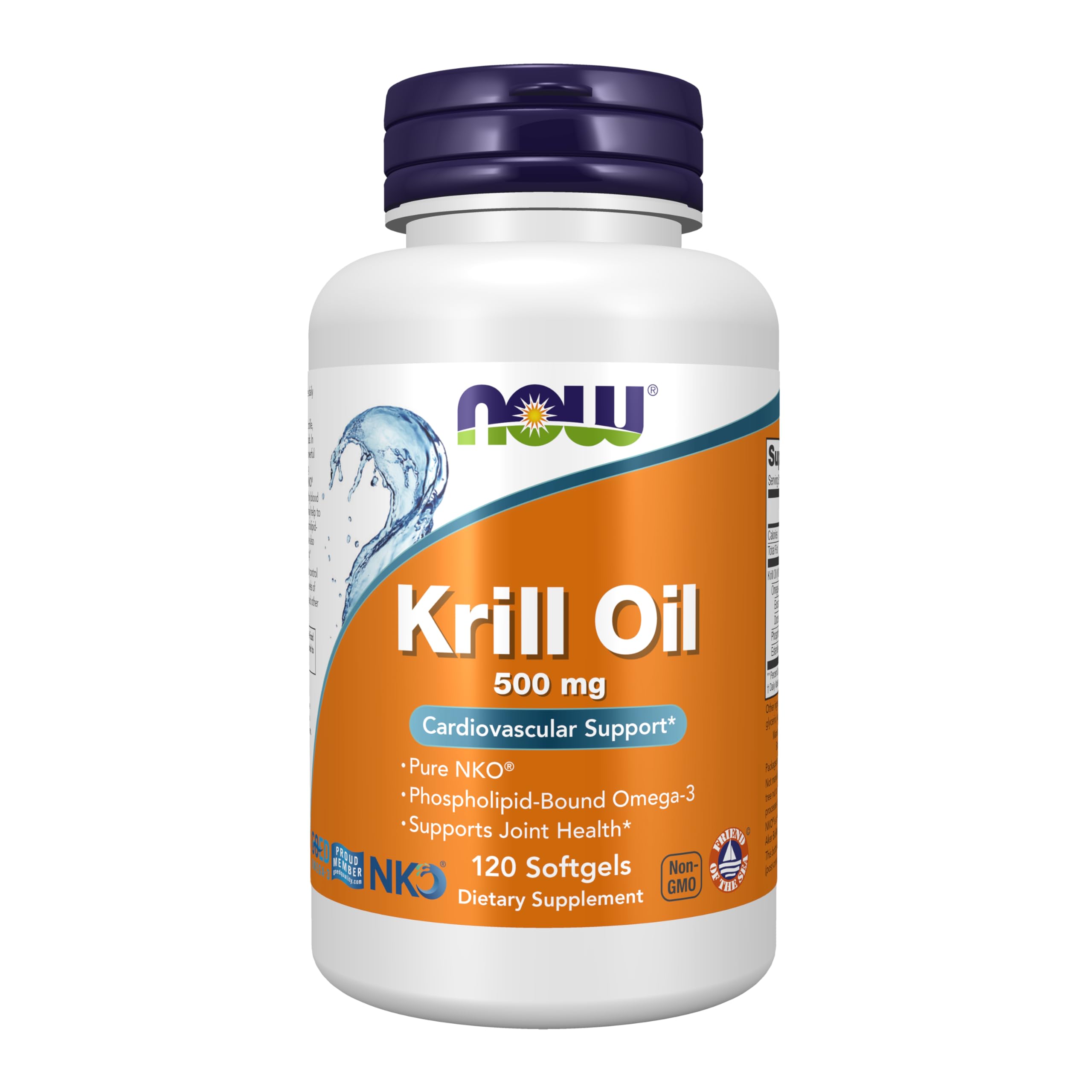 NOW Foods huile de krill 500 mg bouteille: soutien cardio-vasculaire potentiel.