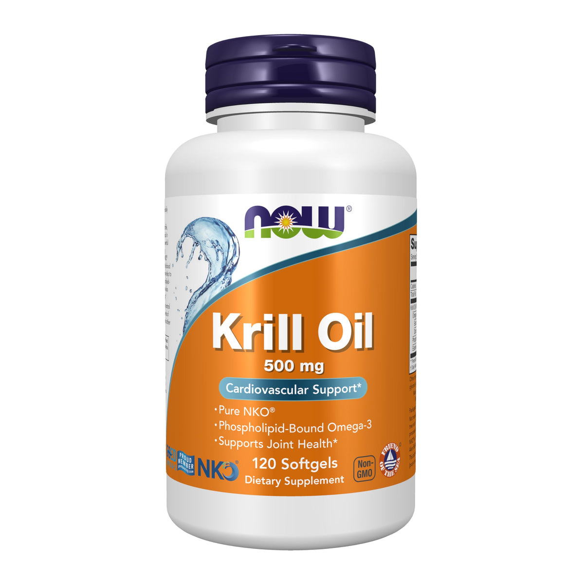 NOW Foods huile de krill 500 mg bouteille: soutien cardio-vasculaire potentiel.
