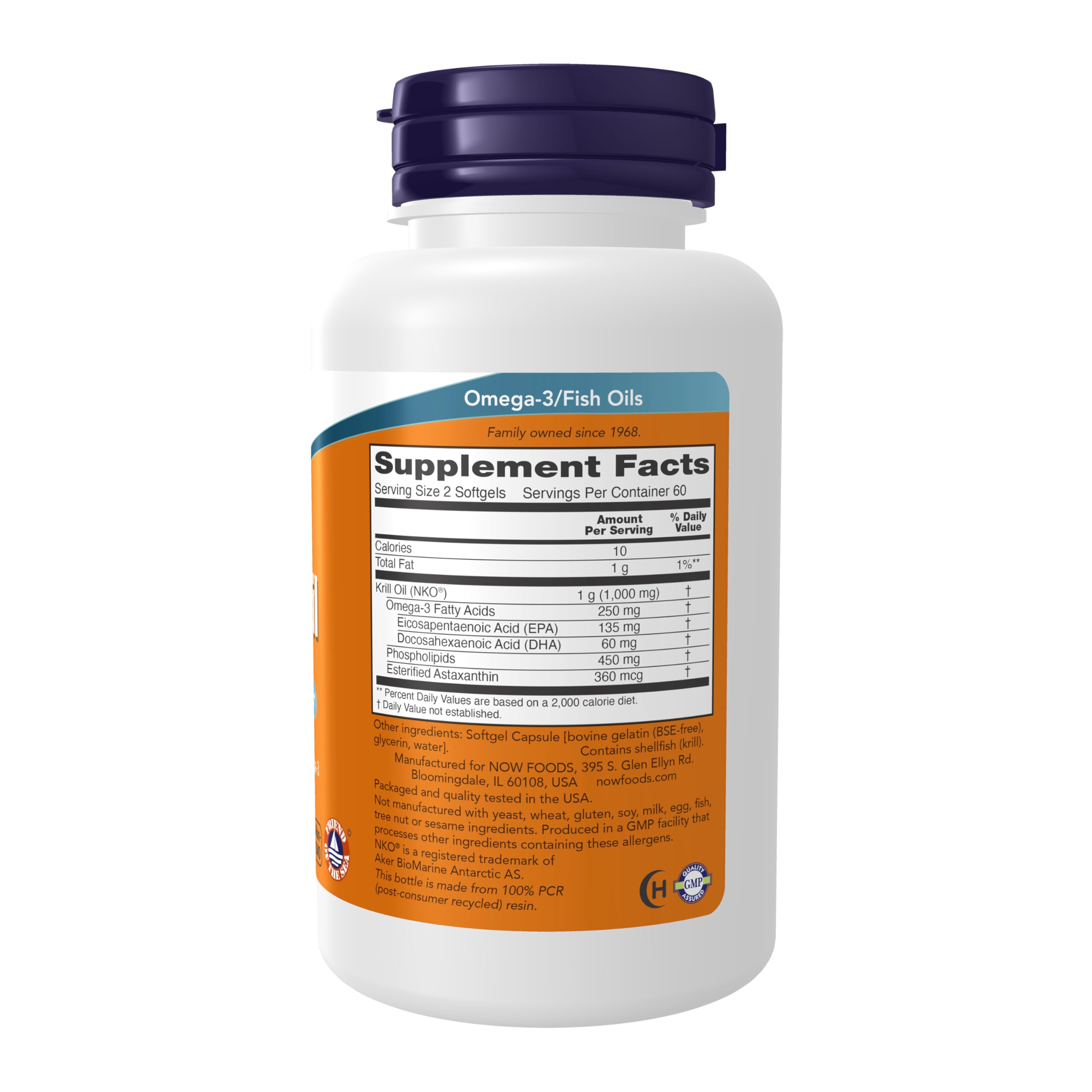 NOW Foods huile de krill 500 mg capsules: confort des articulations possible.
