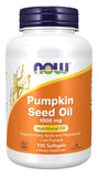 NOW Foods Huile de graines de citrouille 1000 mg en bouteille, riche en acides gras essentiels.