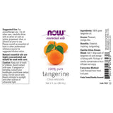Flacon ambré NOW Foods huile mandarine, conservation protégée.