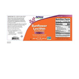 NOW Foods Lécithine de tournesol en poudre – doseur pratique, parfait pour smoothies et boissons chaudes.
