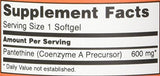 Une gélule Pantethine NOW Foods, format pratique pour la routine santé