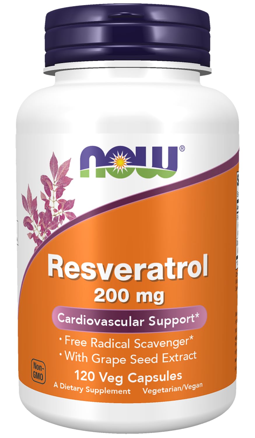 NOW Foods Résveratrol bouteille-capsules: soutien potentiel au bien-être quotidien