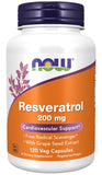 NOW Foods Résveratrol bouteille-capsules: soutien potentiel au bien-être quotidien
