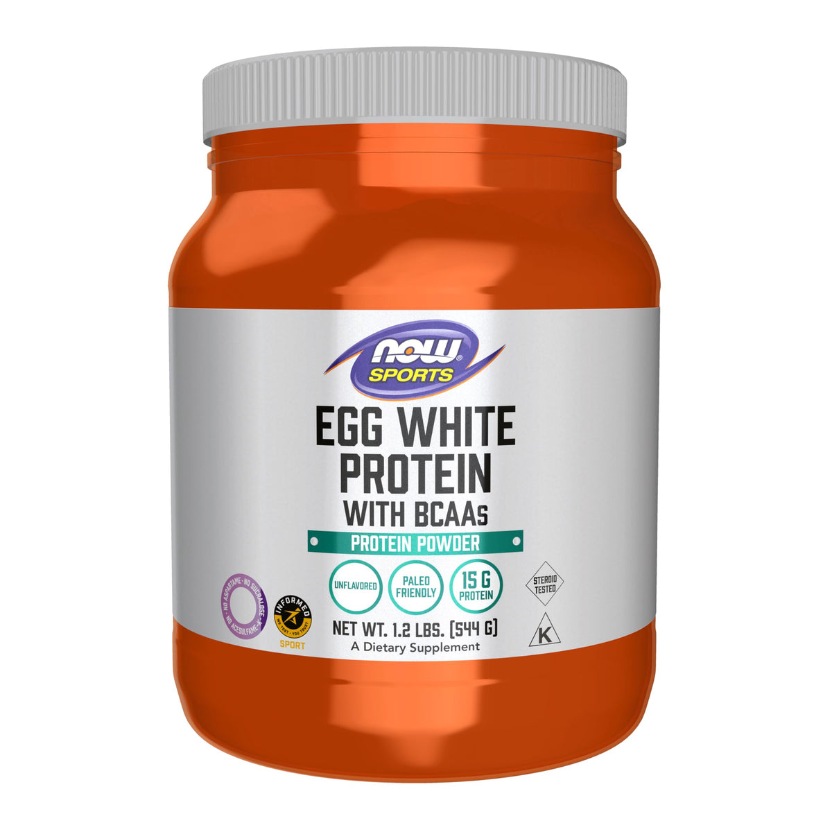 NOW Foods Protéine Blanc d’Oeuf en bouteille, pratique et protéique pour l’entraînement