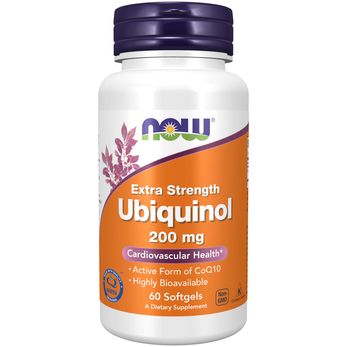 NOW Foods Ubiquinol 200 mg, bouteille de 60 gélules molles, soutien potentiel d'énergie