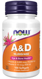 NOW Foods Vitamine A et D – bouteille prête pour l'utilisation quotidienne