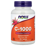 NOW Foods Vitamine C-1000, bouteille à libération prolongée, soutien immunitaire potentiel durable.