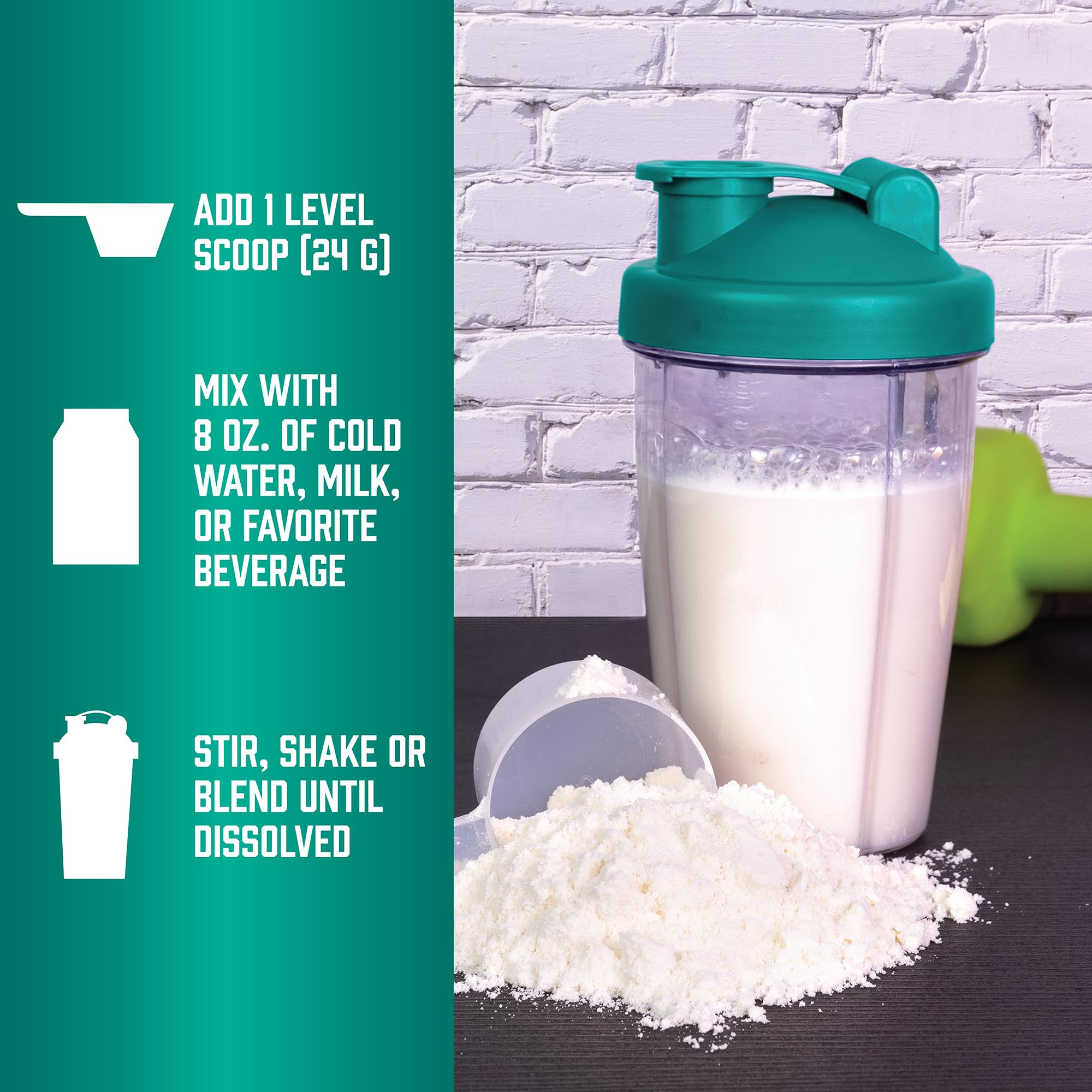 NOW Foods Whey emballage: emballage refermable et clair.