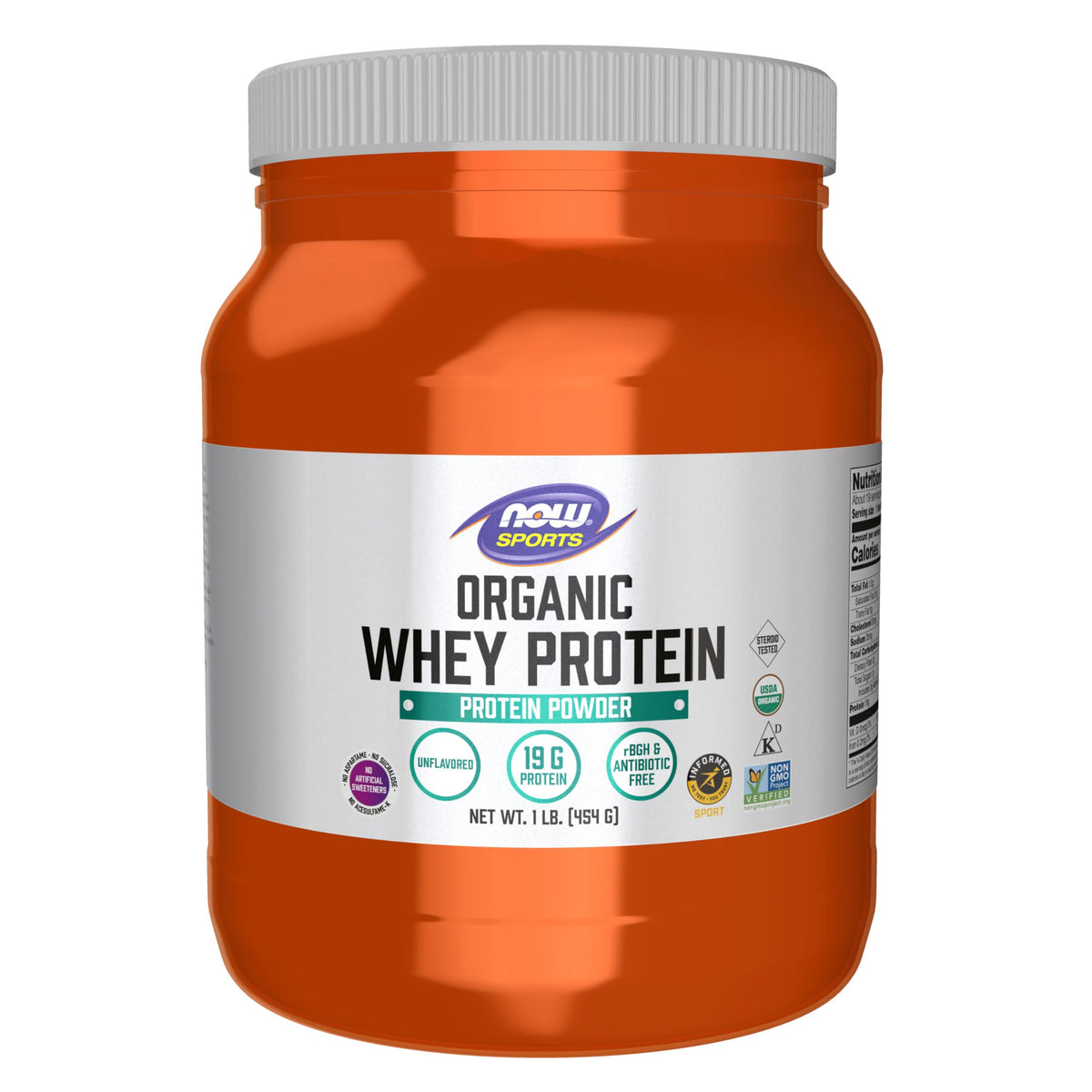 NOW Foods Whey Organic: poudre naturelle riche en protéines, facile à digérer.