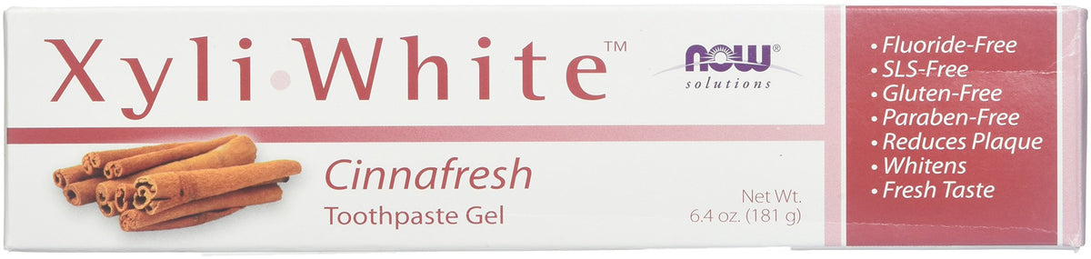 NOW Foods XyliWhite CinnaFresh tube : dentifrice sans fluorure pour haleine fraîche
