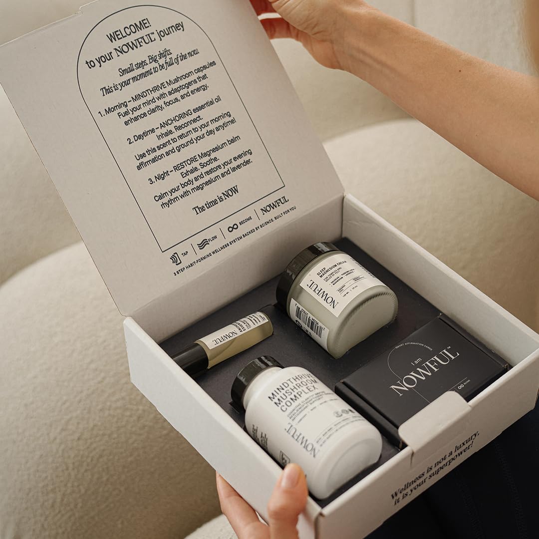 NOWFUL — capsules de champignons adaptogènes, soutien quotidien au calme.