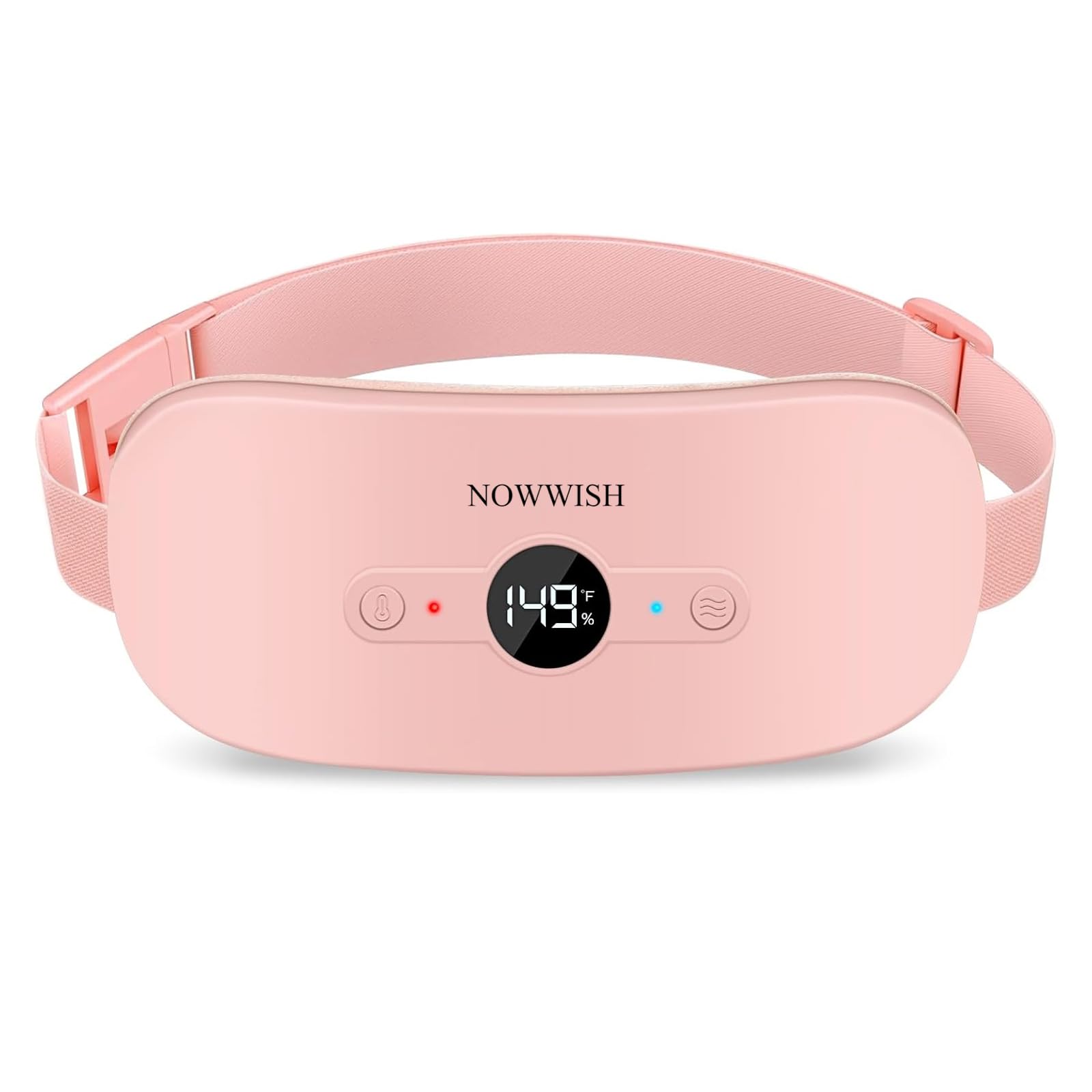 NOWWISH bouillotte chauffante avec affichage lumineux pour gérer les douleurs menstruelles en mobilité.