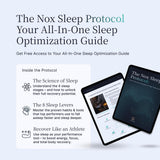 NOX SLEEP masque yeux portable pour voyages et nuits loin de chez soi.
