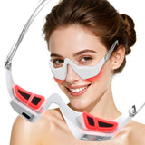 Npccto lunettes thérapie rouge 650nm, design portable pour soin des yeux en déplacement.