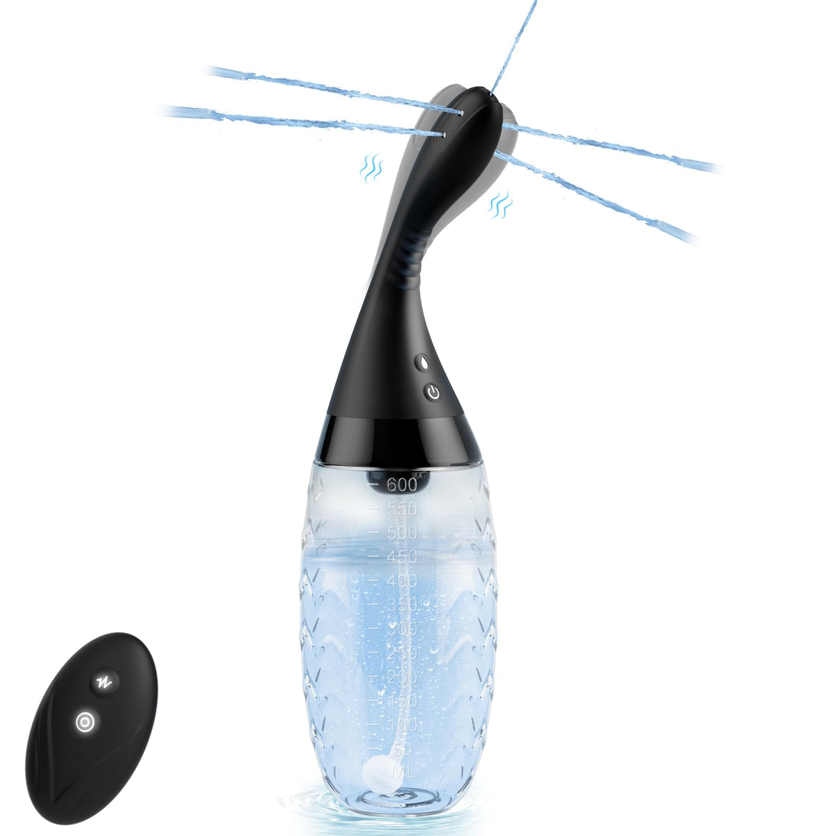 NPZO douche rectale automatique avec bouteille de 600 ml, pratique et efficace.