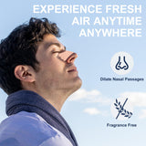 Application simple des bandes nasales Nqyzen pour favoriser la respiration.
