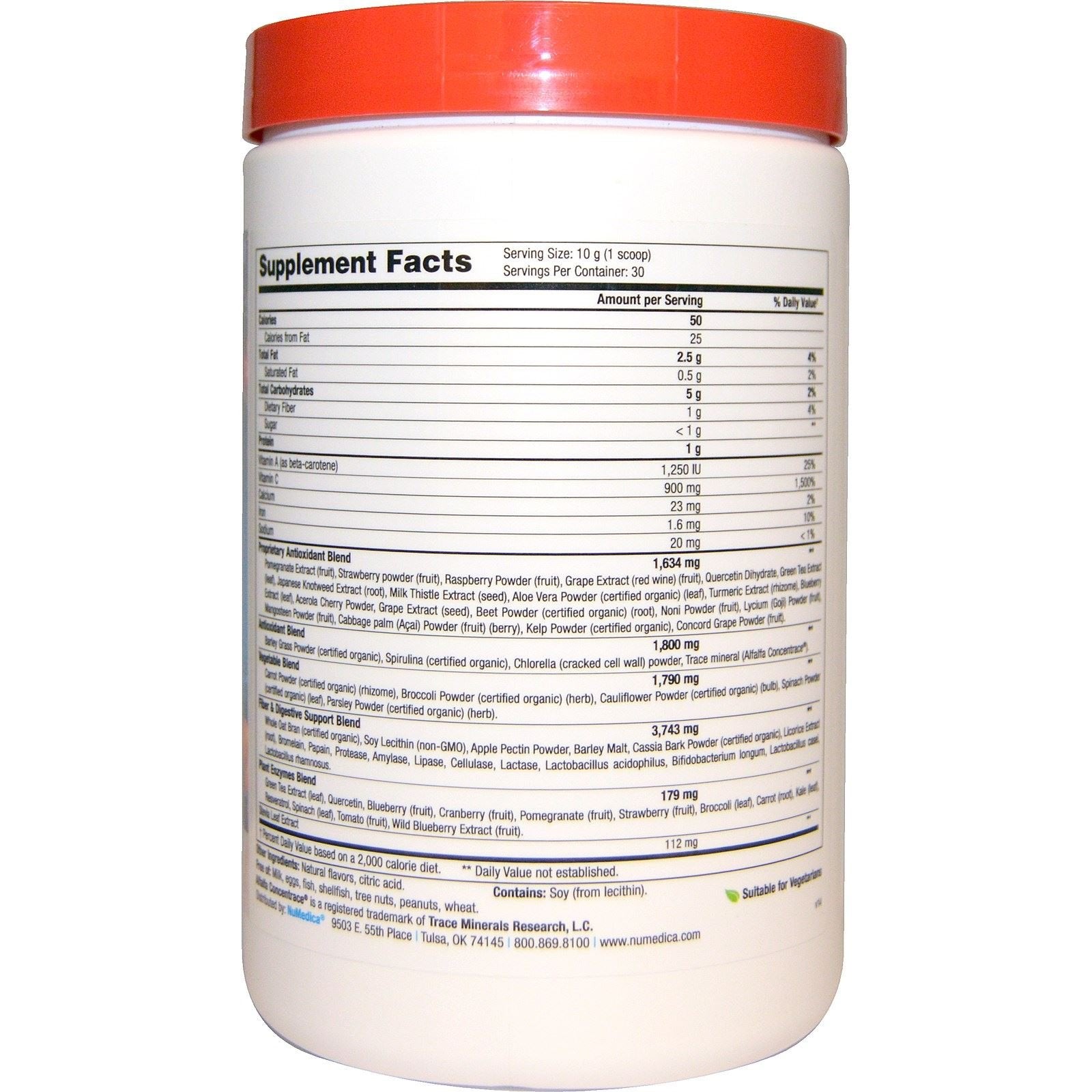 NuMedica Power Greens Berry – poudre à mélanger, idéale pour une boisson équilibrée.