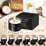 Nuanchu bougie huile massage café pour éveil et confort corporel