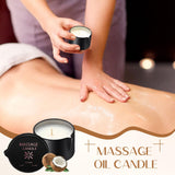 Nuanchu bougie huile massage caramel whisky pour chaleur et douceur