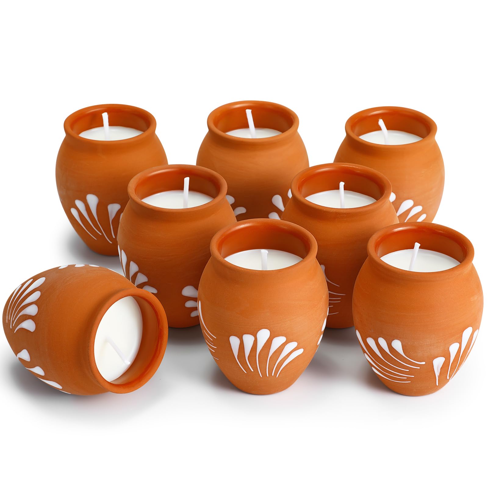 Nuanchu Cantaritos Barro Mexicains bougie mini 60 ml pour ambiance chaleureuse
