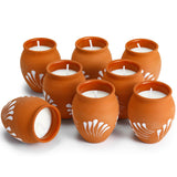 Nuanchu Cantaritos Barro Mexicains bougie mini 60 ml pour ambiance chaleureuse