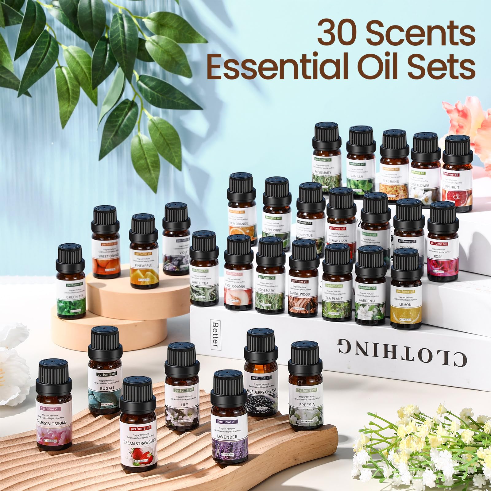 Nuanchu kit aromathérapie DIY pour bougies et soins maison