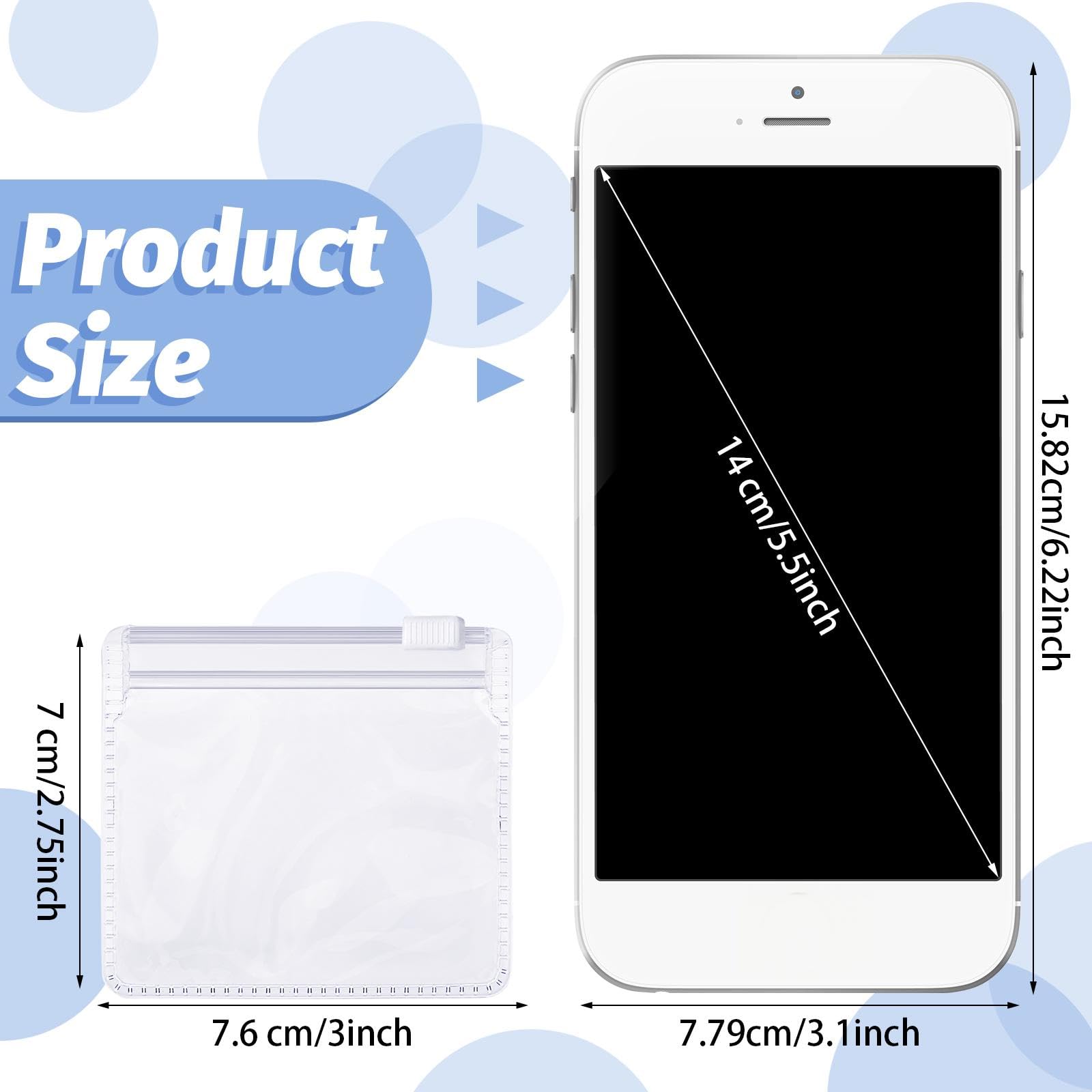 Nuanchu sachets-pilules transparents en EVA pour contrôle des contenus.