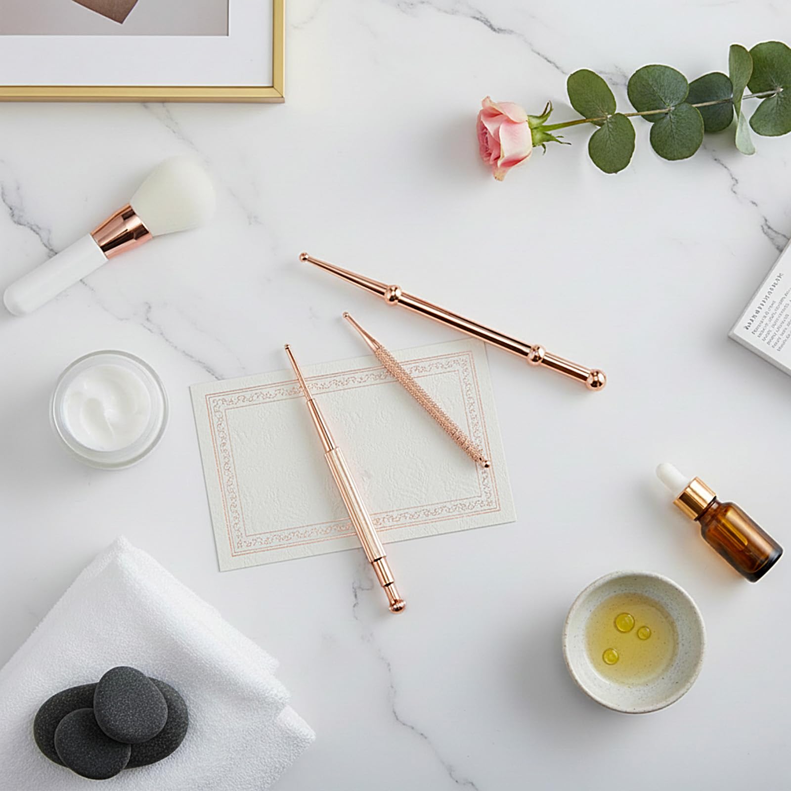 Nuanchu sonde tête fine pour oreilles et corps, massage précis et doux.