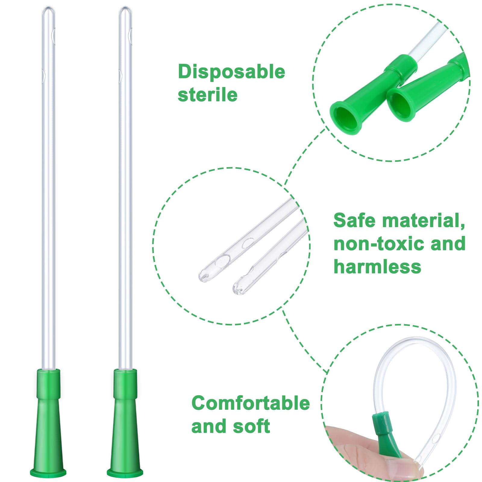 Nuanchu tubes pvc emballage individuel hygiénique pour sécurité et propreté.