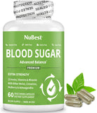 NuBest Sucres Sanguins montre une bouteille évoquant l'équilibre et l'énergie.