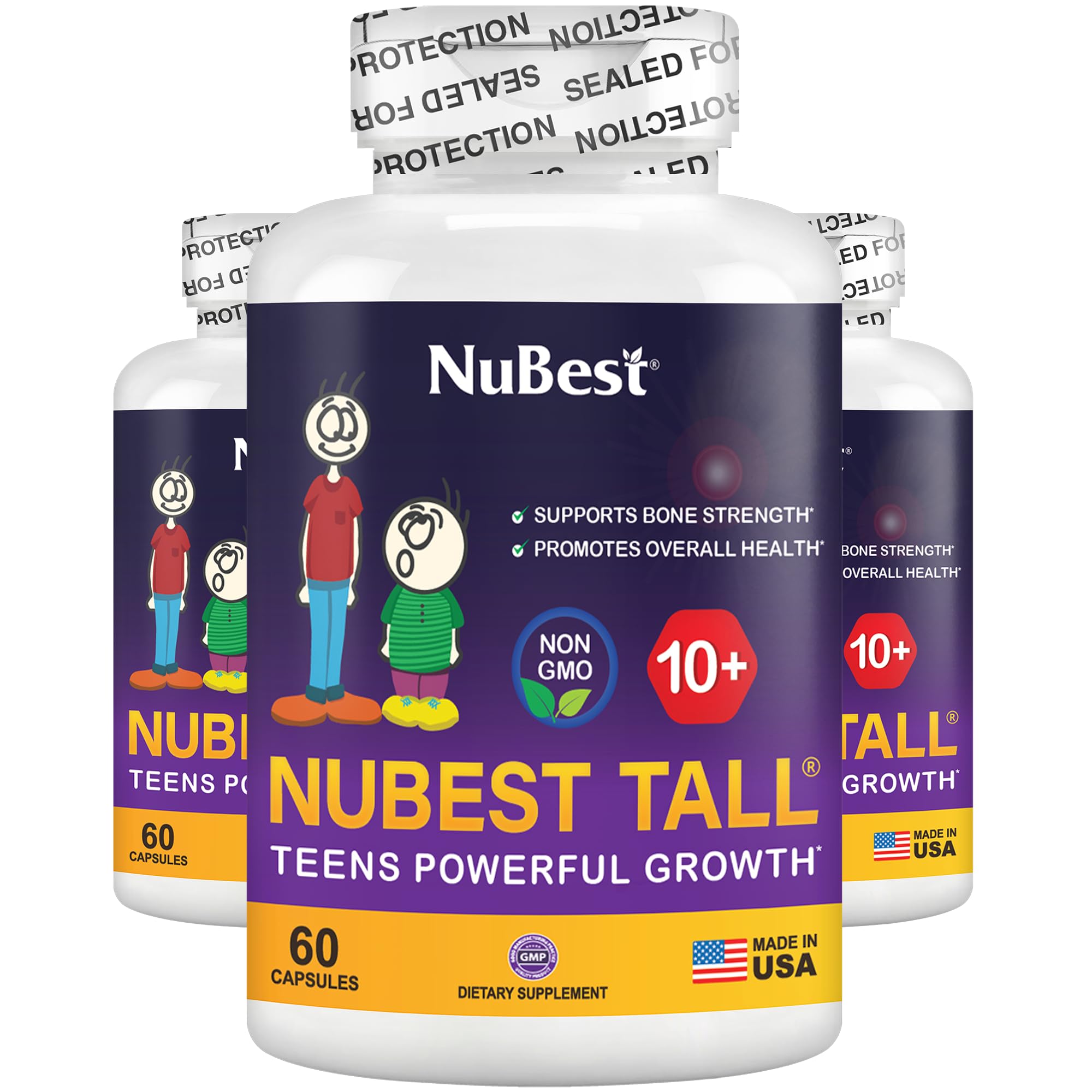 NuBest Tall 10+ bouteille — soutien potentiel à la croissance des enfants.