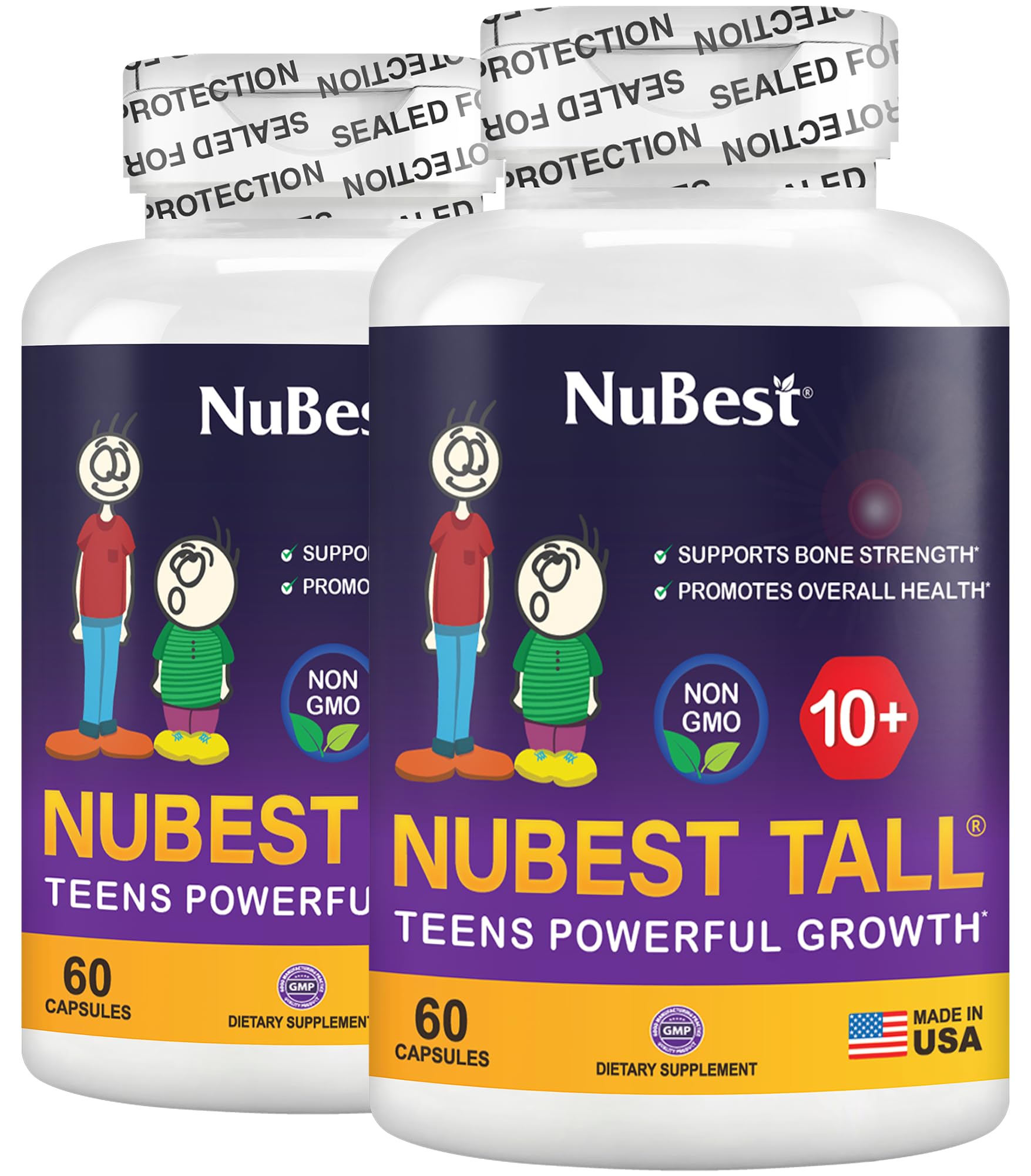 NuBest Tall 10+ bouteille pratique pour l'apport journalier.