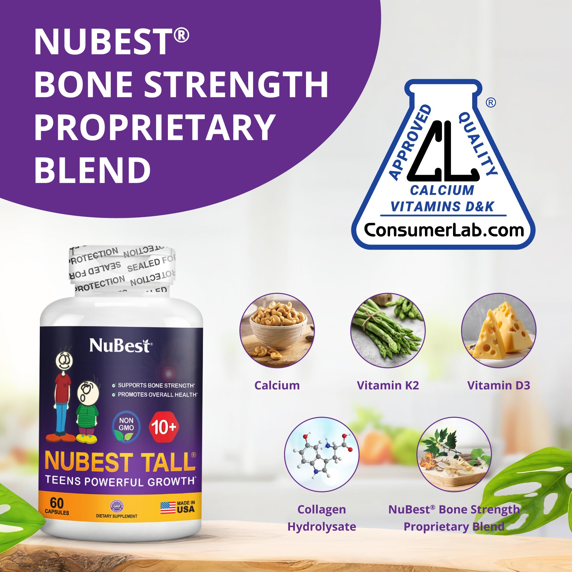 NuBest Tall 10+ cuillère-dose pratique pour doser facilement.