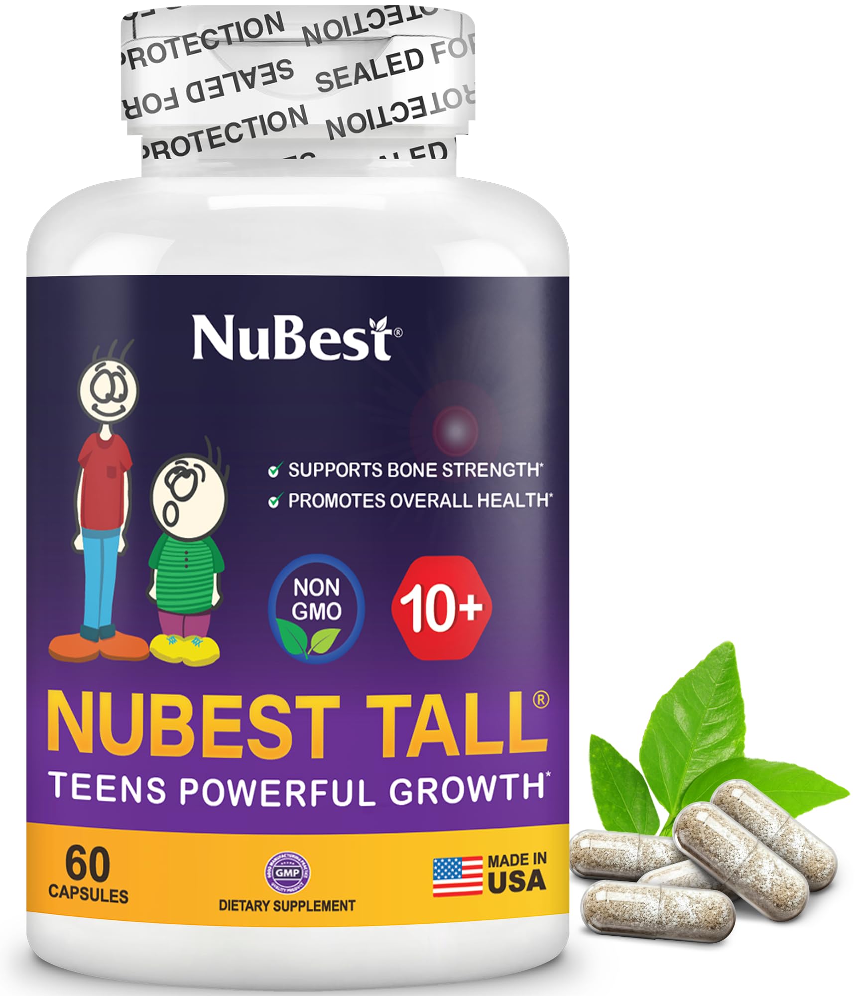 NuBest Tall 10+ fabriqué aux États-Unis et contrôlé.