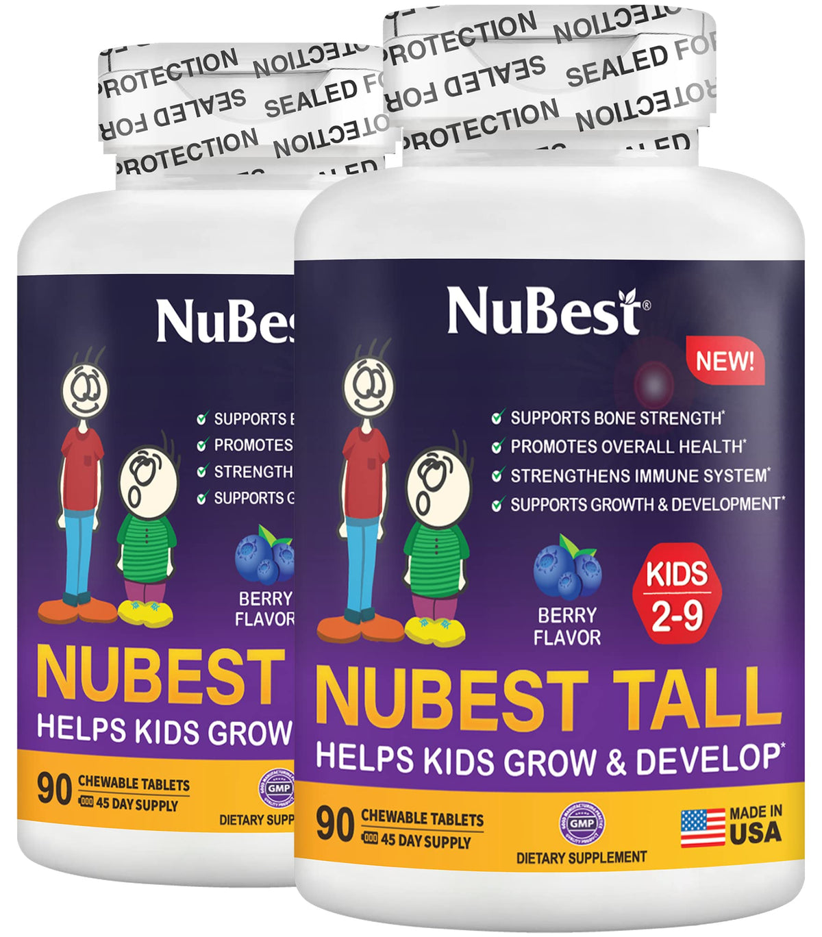 NuBest Tall Kids – bouteille avec formes animales, pratique et attrayante.