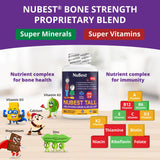 NuBest Tall Kids – gommes en formes animales, faciles à prendre.