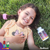 NuBest Tall Kids, goût fruits rouges agréable et pratique pour l'hygiène alimentaire des enfants.
