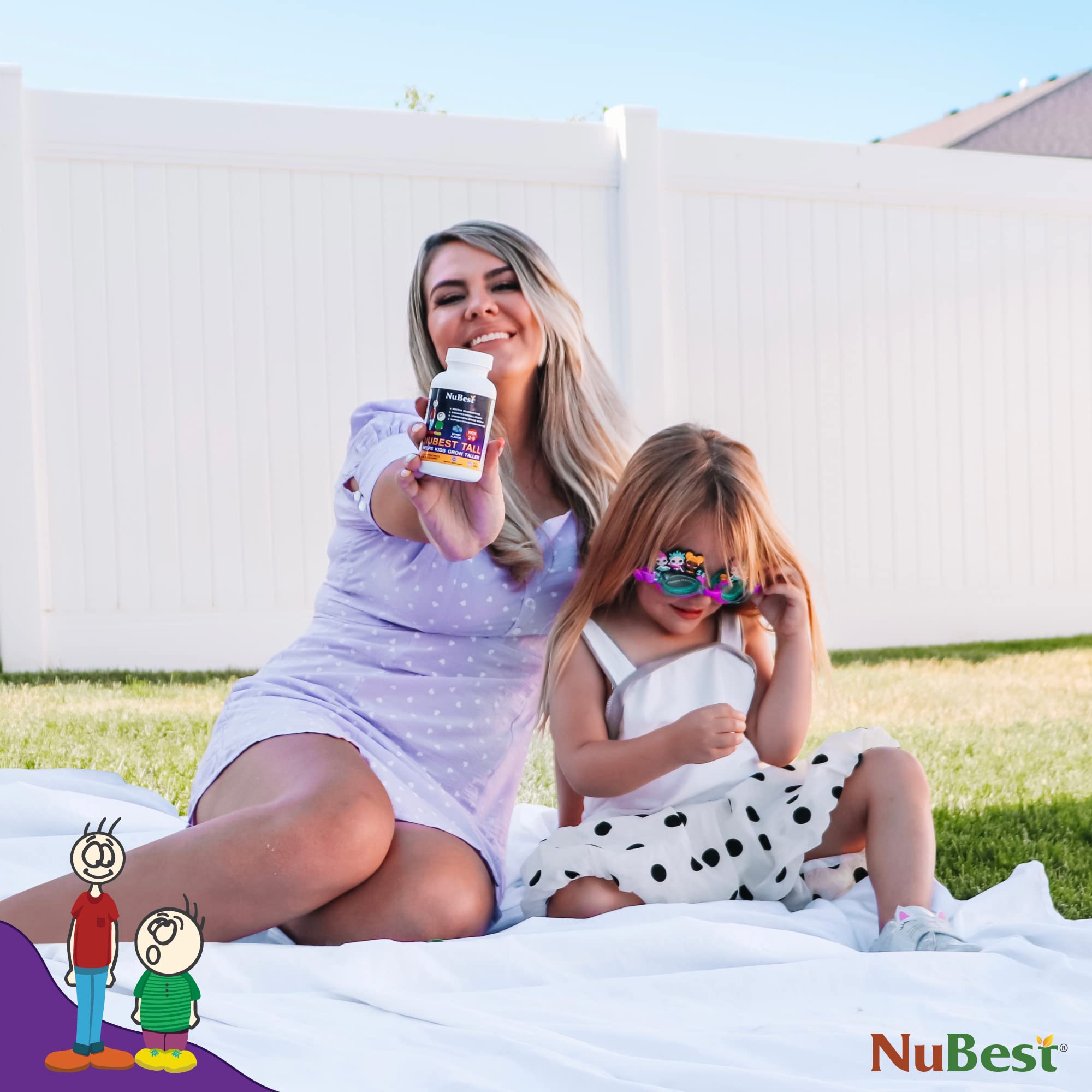 NuBest Tall Kids, fabrication aux États‑Unis selon cGMP, gage de qualité.