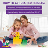 NuBest Tall Kids – fabrication américaine selon CGMP et HACCP.