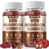 Gummies Nubetong champignons en bouteille, soutien doux au bien-être quotidien.